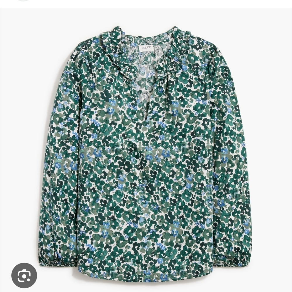J Crew Floral Long Sleeve Size Medium